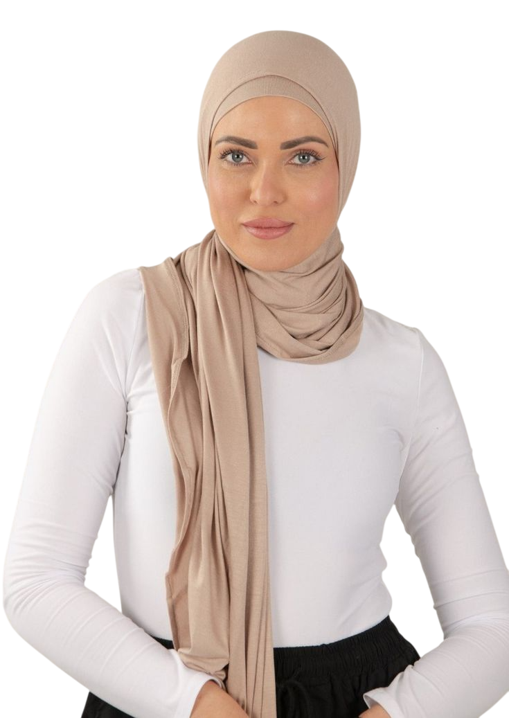 Jersey Hijab - Oatmeal