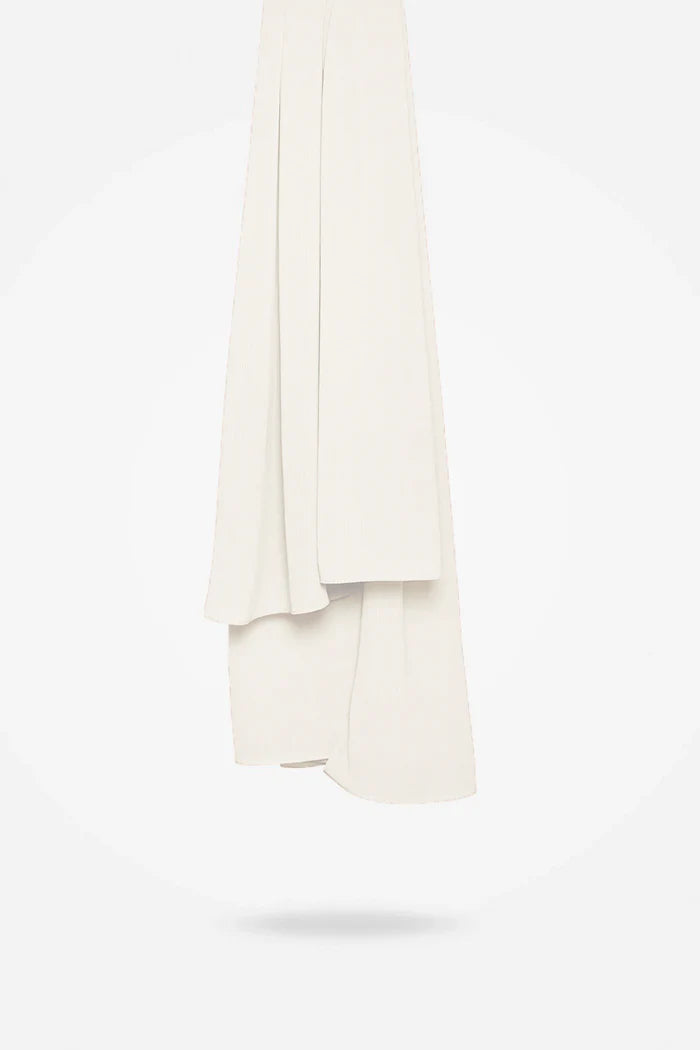 Ivory Georgette Hijab