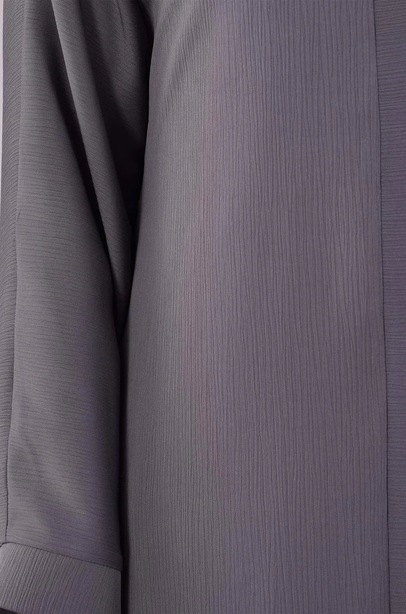 Basic Grey Zoom Abaya