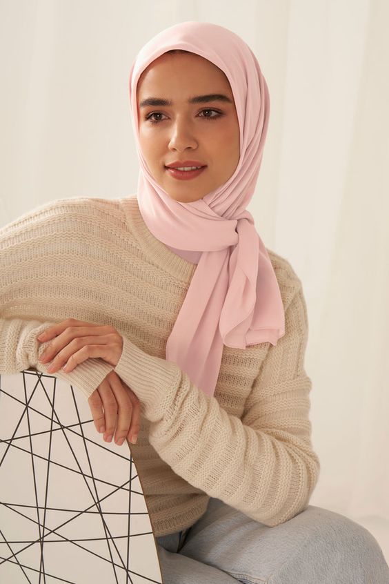 Jersey Hijab - Blush