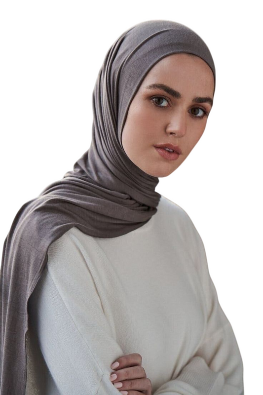 Jersey Hijab - Dark Grey
