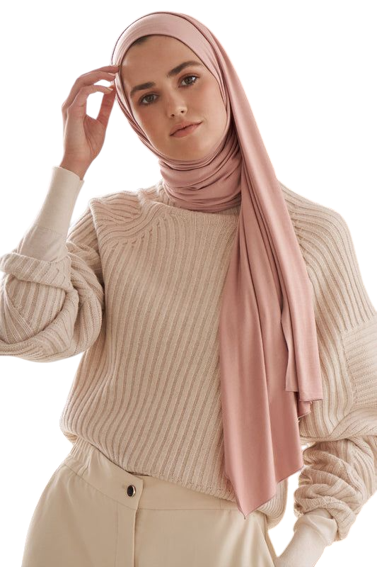 Jersey Hijab - Powder Pink